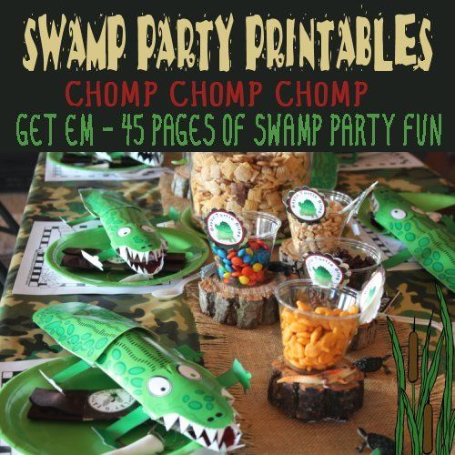Swamp Party Banner Happy Birthday Banner Custom Banner Swamp Party