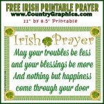 FREE St. Patrick's Day Prayer Printable - Country Graphics™